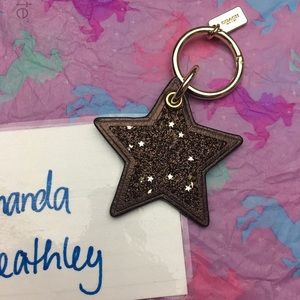 Coach Glitter Star Keychain